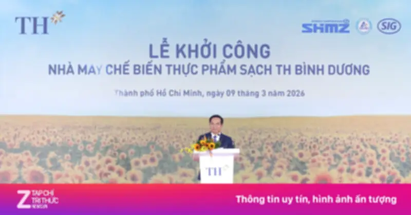 Tập đoàn TH khởi công nhà máy thực phẩm sạch 6.000 tỷ đồng tại TP.HCM