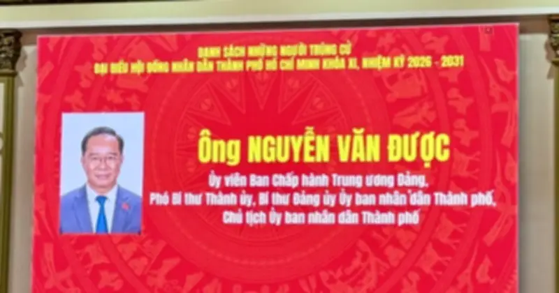 TP.HCM công bố danh sách 125 đại biểu HĐND khóa XI nhiệm kỳ 2026-2031