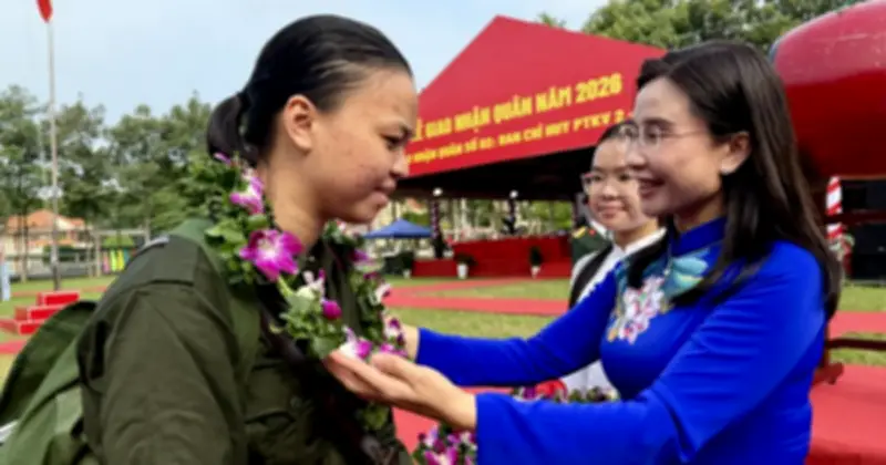 TP.HCM tổ chức lễ giao nhận quân năm 2026 với hơn 1.100 tân binh