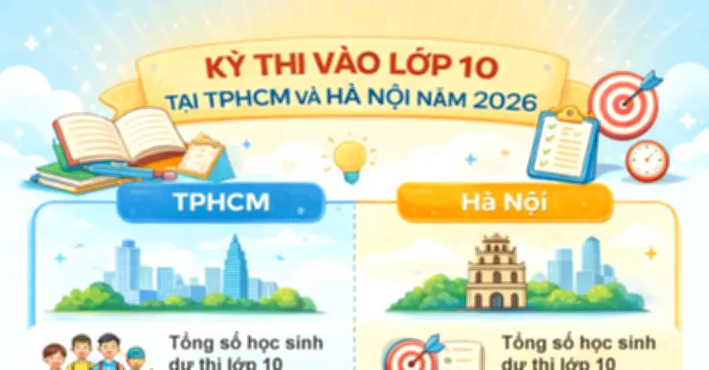 TPHCM và Hà Nội đối mặt thách thức tuyển sinh lớp 10 lớn nhất từ trước đến nay