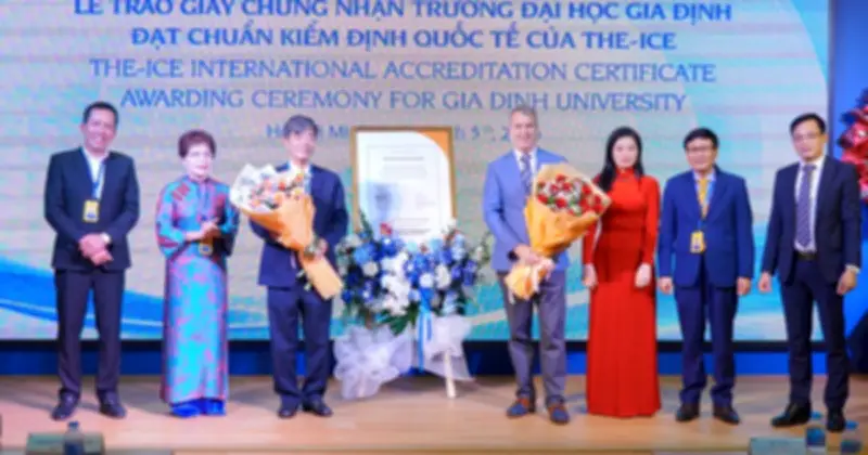 Trường ĐH Gia Định đạt chứng nhận xuất sắc từ tổ chức kiểm định quốc tế THE-ICE