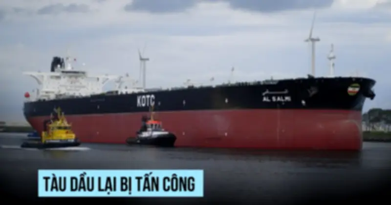 Tàu dầu bốc cháy sau khi bị tấn công tại cảng Dubai, UAE