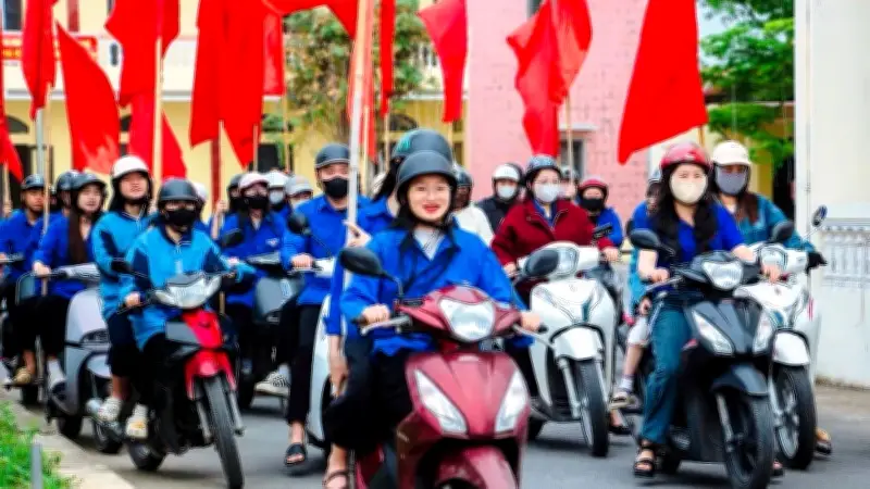 Tuổi trẻ Hải Phòng sôi nổi tuyên truyền bầu cử với nhiều hình thức sáng tạo