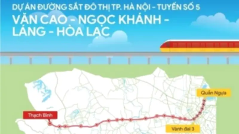 Tuyến Metro Số 5 Hà Nội: Cú Hích Chiến Lược Cho Phát Triển Phía Tây Thủ Đô