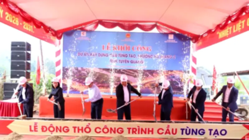 Tuyên Quang Khởi Công Cầu Tùng Tạo, Khắc Phục Hậu Quả Bão Lũ