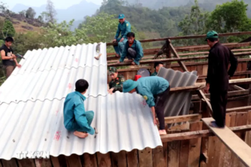 Tuyên Quang khẩn trương khắc phục hậu quả do mưa dông lốc gây ra