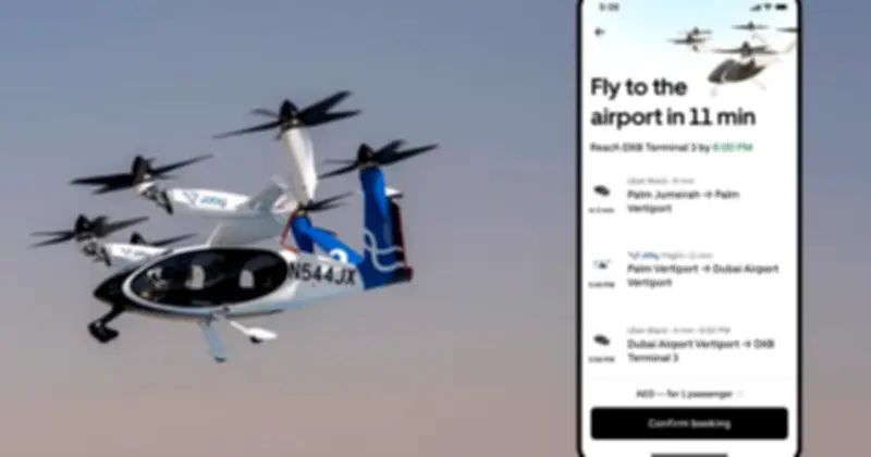 Uber và Joby Aviation sắp triển khai taxi bay thương mại đầu tiên tại Dubai vào 2026