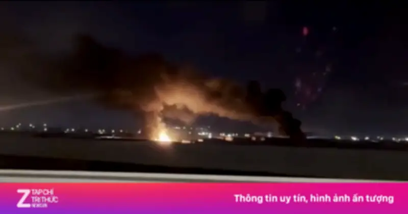 Vụ nổ lớn và hỏa hoạn bùng phát tại sân bay gần căn cứ Mỹ ở Iraq