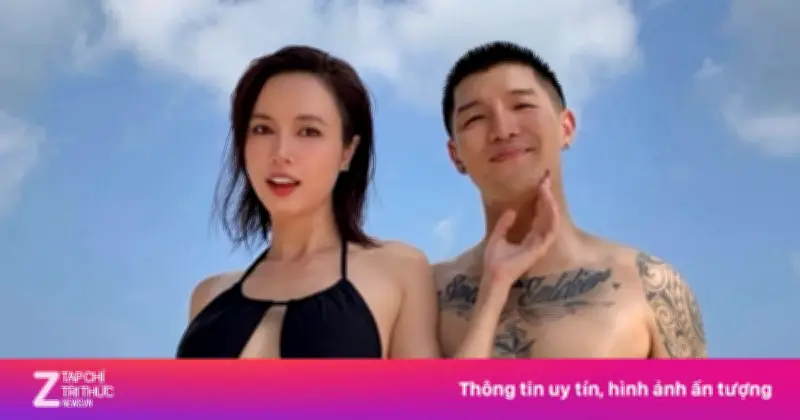 Vũ Ngọc Anh khoe dáng nóng bỏng bên chồng Cường Seven tại Phú Quốc