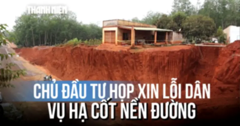 Vụ nhà dân bên mép vực ở Đồng Nai: Chủ đầu tư họp mặt xin lỗi người dân