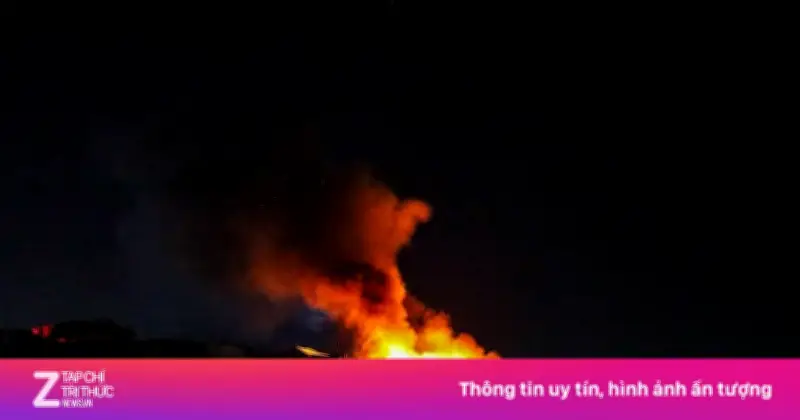 Video ghi lại vụ cháy lớn tại mỏ khai thác khí đốt Shah của UAE