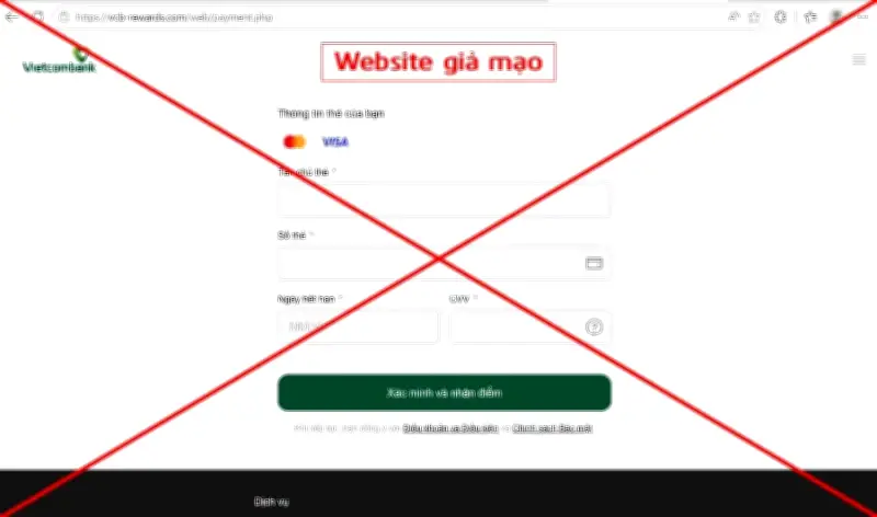 Vietcombank cảnh báo chiêu lừa đảo mạo danh tin nhắn SMS thông báo điểm thưởng