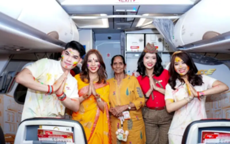 Vietjet Đưa Lễ Hội Holi Lên Tầng Mây, Kết Nối Văn Hóa Trên Các Chuyến Bay