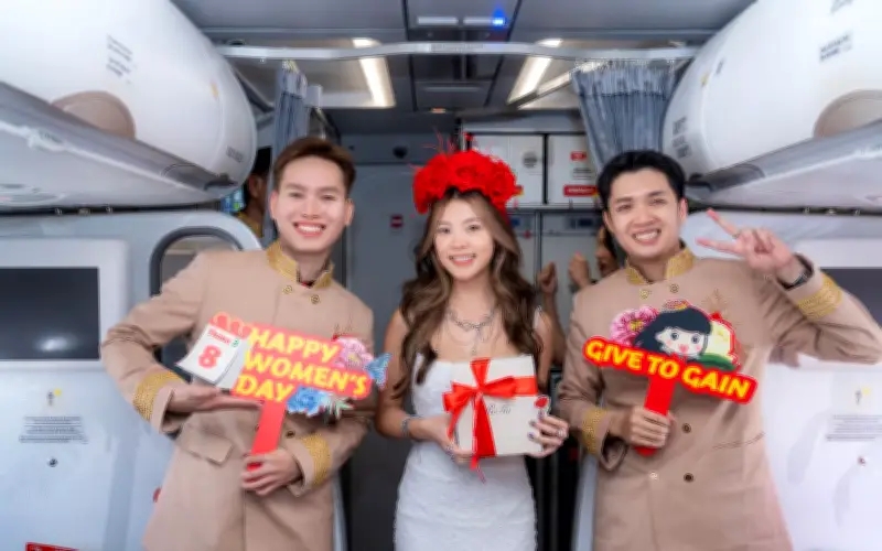 Vietjet Tổ Chức Tiệc Trên Mây Đặc Biệt Chào Mừng Ngày Quốc Tế Phụ Nữ 8/3