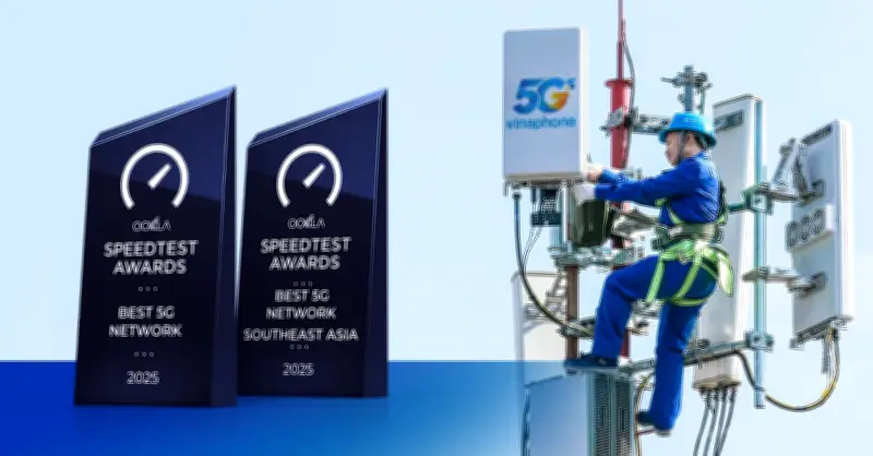 VinaPhone Được Vinh Danh Nhà Mạng 5G Tốt Nhất Việt Nam Và Đông Nam Á Tại MWC 2026