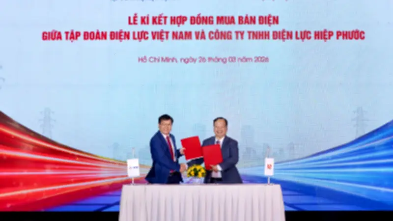 Việt Nam ký hợp đồng điện LNG thứ hai, khởi công dự án Hiệp Phước 1.200MW