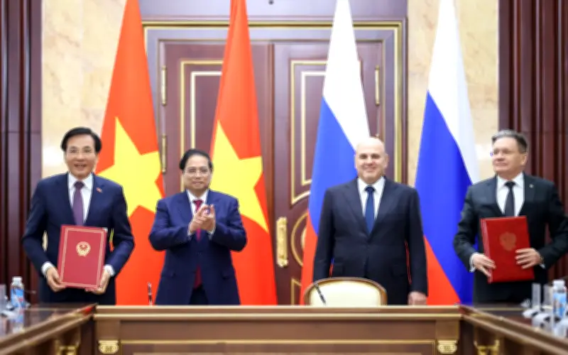 Việt Nam và Nga ký Hiệp định hợp tác xây dựng nhà máy điện hạt nhân tại Moscow