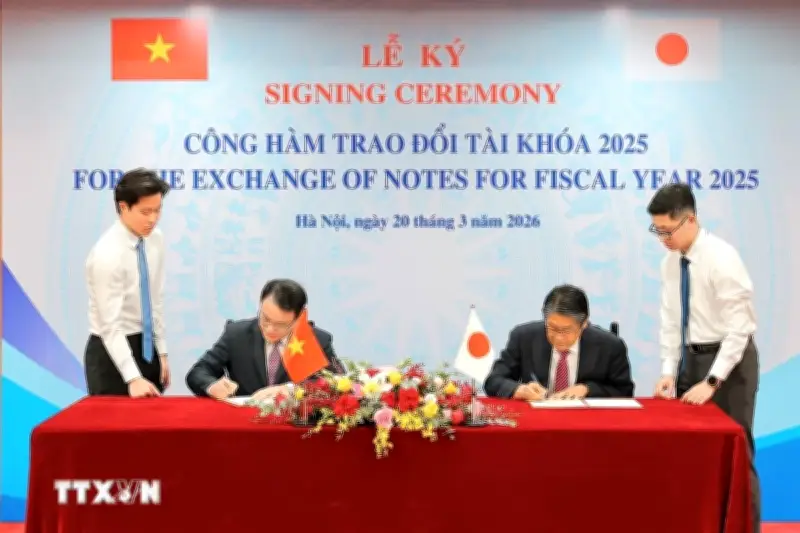 Việt Nam và Nhật Bản ký ba công hàm vay vốn ODA cho chuyển đổi xanh
