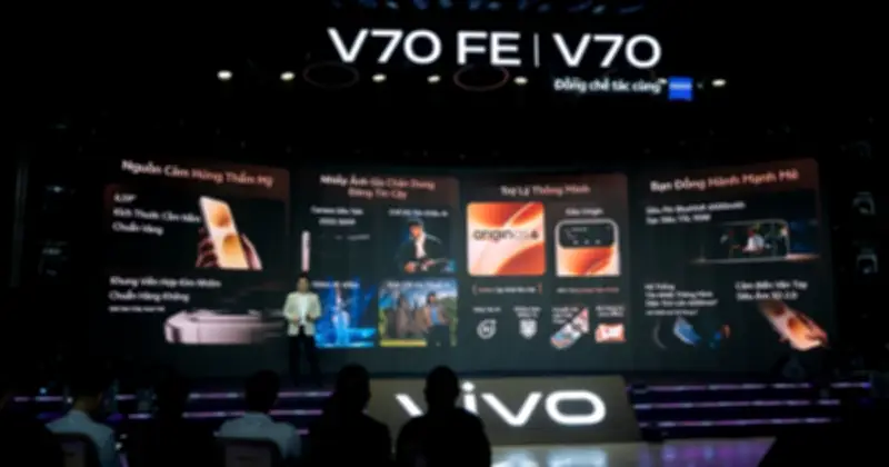 Vivo ra mắt V70 và V70 FE: Nâng tầm nhiếp ảnh di động với ZEISS và AI