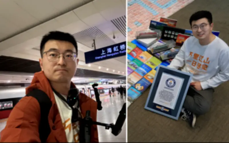 Vương Đông lập kỷ lục Guinness: 5.887,76km bằng tàu hỏa trong 24 giờ