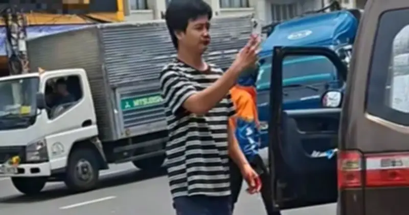 Xô xát giữa tài xế xe van và xe tải trên đường Hải Thượng Lãn Ông, một người chảy máu đầu