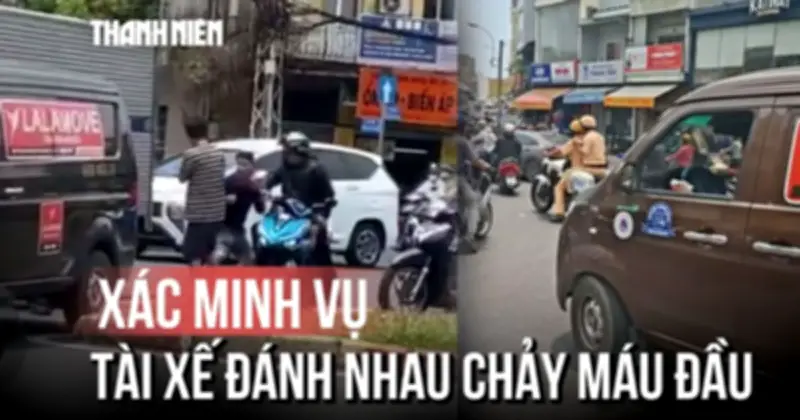 Xác minh clip hai tài xế xô xát, chảy máu đầu ở TP.HCM