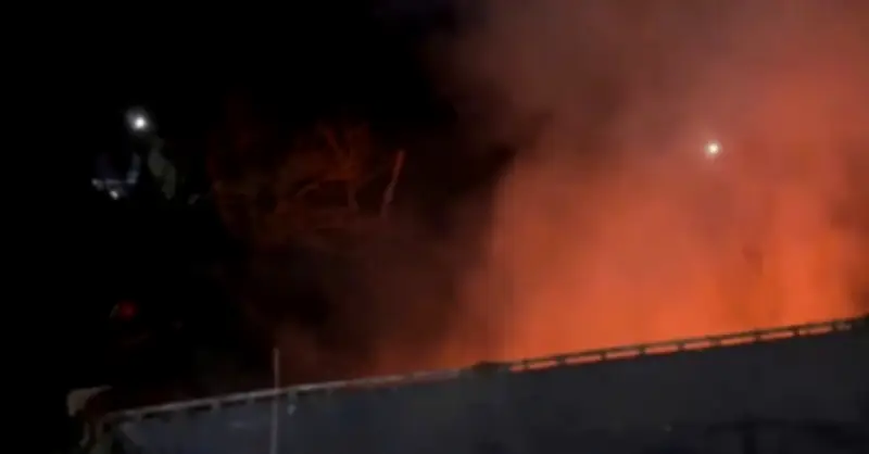 Xe đầu kéo gặp tai nạn, rơi bục cháy tại Bình Dương, tài xế tử vong