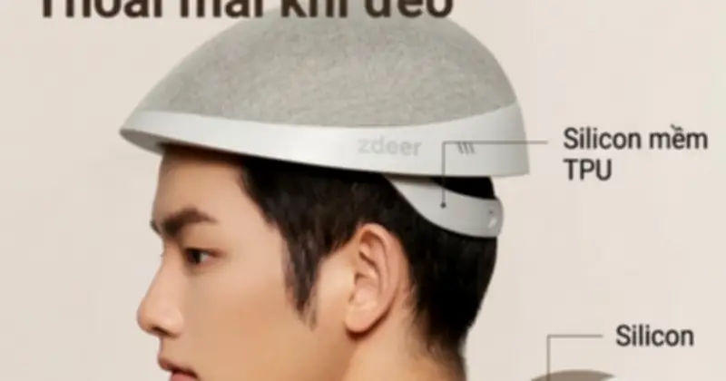 Xiaomi ra mắt mũ laser trị hói giá 8 triệu, hứa hẹn phục hồi tóc sau nửa năm