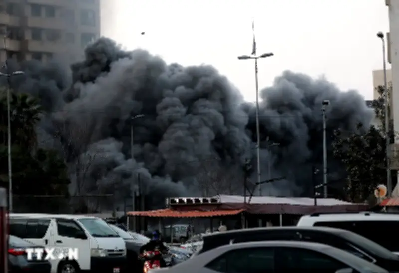 Xung đột Trung Đông: Thủ đô Lebanon bị tấn công, 6 người thiệt mạng