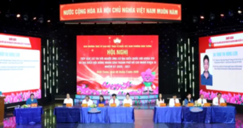 Ủy ban MTTQ phường Bình Trưng tổ chức hội nghị tiếp xúc cử tri với ứng cử viên Quốc hội và HĐND