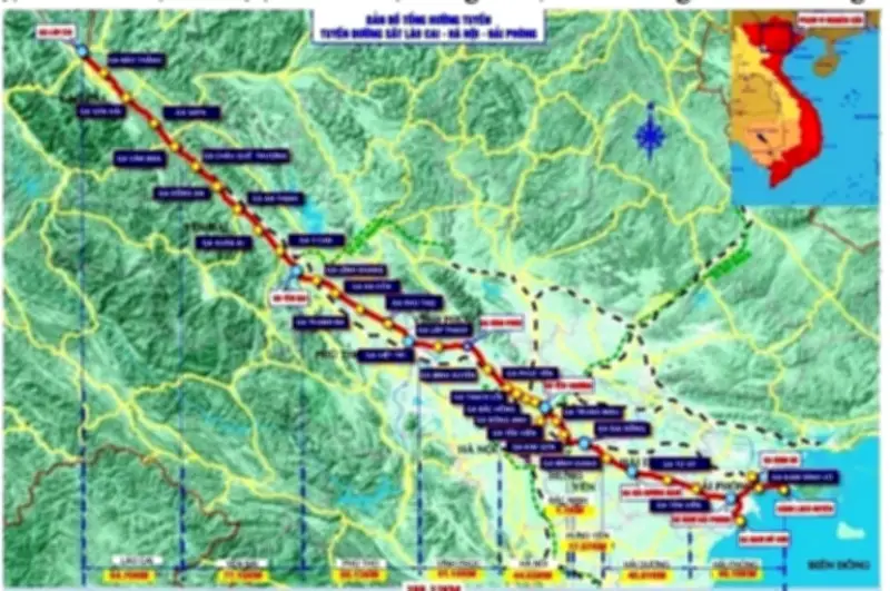 Đẩy nhanh tiến độ tuyến đường sắt Lào Cai-Hà Nội-Hải Phòng, tổng vốn hơn 200.000 tỷ đồng