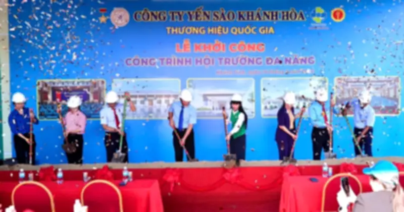 Yến Sào Khánh Hòa Khởi Công Hội Trường Đa Năng Và Phát Động Trồng Cây