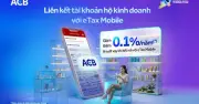 ACB Giảm Lãi Suất Cho Hộ Kinh Doanh Khi Kết Nối eTax Mobile Và Duy Trì Số Dư