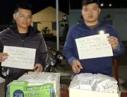 An Giang Bắt Quả Tang 2 Đối Tượng Rải Khoảng 1.500 Tờ Rơi Cho Vay Tiền Trả Góp