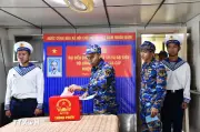 An Giang: Lữ đoàn 127 Vùng 5 Hải quân tổ chức bầu cử sớm đại biểu Quốc hội