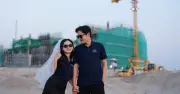 Bộ ảnh cưới giản dị tại công trường gây sốt mạng xã hội