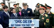 Bộ trưởng Quốc phòng Việt - Trung thăm trường học và đồn biên phòng tại Quảng Ninh