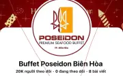 Cảnh báo lừa đảo qua fanpage giả mạo nhà hàng buffet Poseidon Biên Hòa tại Đồng Nai