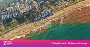 Gia Lai công bố nguyên nhân vệt nước nâu đỏ dài hơn 1 km ở biển Thiện Chánh