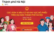 Hà Nội triển khai bản đồ số các điểm bầu cử trên ứng dụng iHanoi