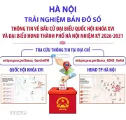 Hà Nội triển khai bản đồ số thông tin bầu cử đại biểu Quốc hội và HĐND