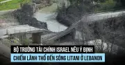 Hố sâu xuất hiện trên cầu Qasmiyeh Lebanon sau đòn tấn công của Israel
