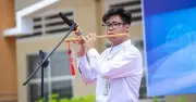 Học sinh Đồng Tháp gây ấn tượng với màn biểu diễn sáo trúc tại Tư vấn mùa thi