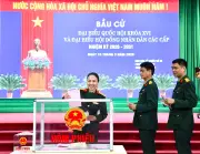 Học viện Quân y tích cực tham gia bầu cử Quốc hội khóa XVI và HĐND các cấp