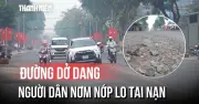 Hơn 100m Đường Đang Đổ Bê Tông Bị Sụt Lún, Giao Thông Khu Dân Cư Vĩnh Lộc Tê Liệt