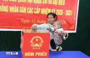 Hơn 600 cử tri dân tộc Đan Lai tại Môn Sơn tham gia bầu cử sớm trong không khí phấn khởi