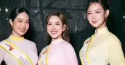 Hoa hậu Thanh Thủy, Bảo Ngọc tỏa sáng với áo dài lụa tơ tằm tại Lễ hội TP.HCM