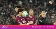 Hậu vệ Mavropanos dùng mặt chặn 'đại bác' Haaland, West Ham cầm hòa Man City