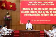 Đại tướng Nguyễn Trọng Nghĩa làm việc với Ban Thường vụ Tỉnh ủy Tây Ninh