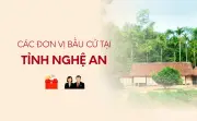 Infographic: Các đơn vị bầu cử đại biểu Quốc hội tại tỉnh Nghệ An